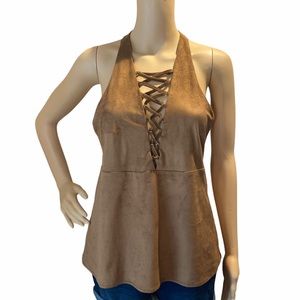 Express brown top